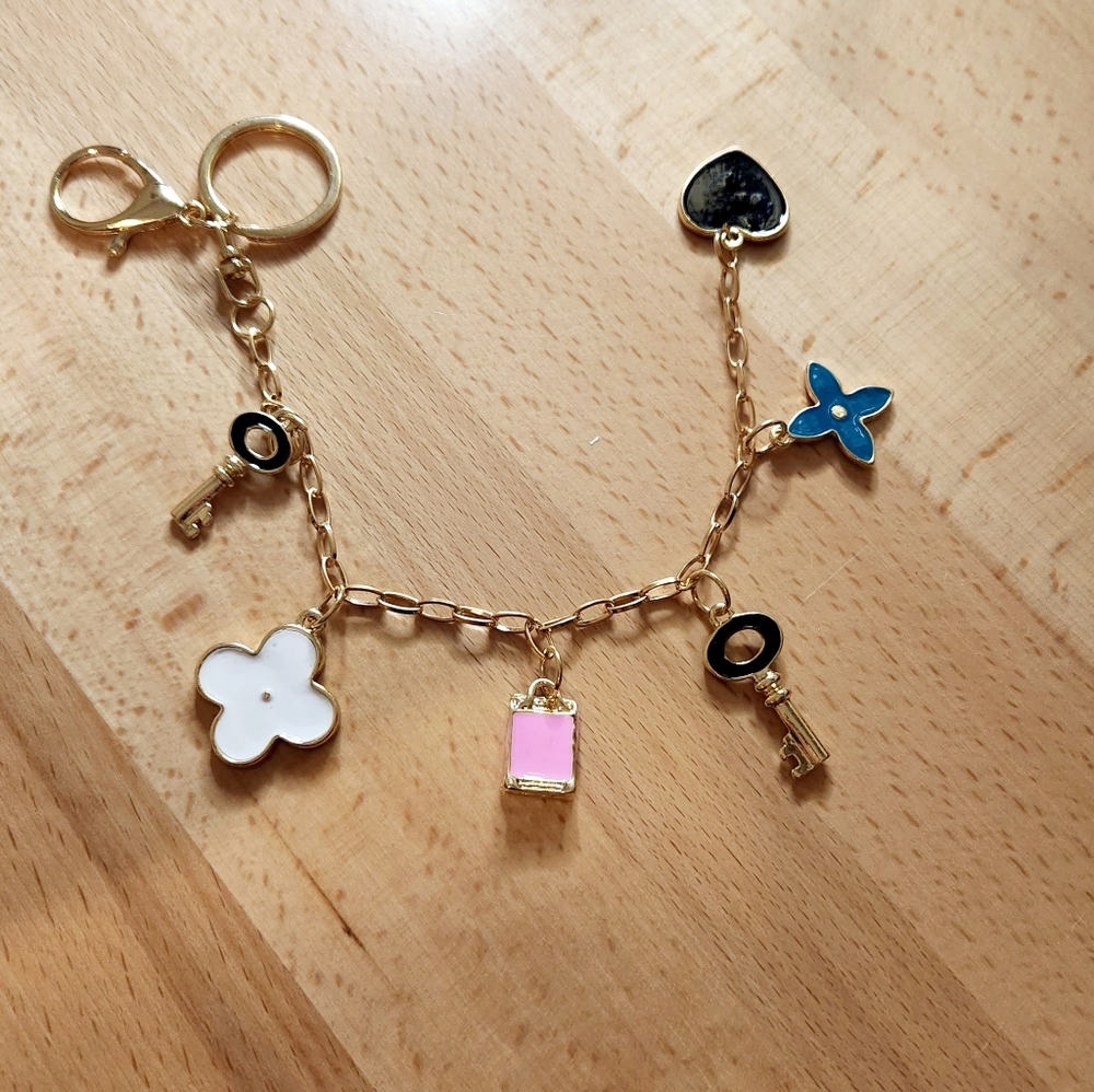 Floral key chain